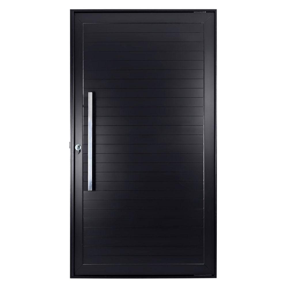Porta Lambril Pivotante com Puxador Direita Topsul 220x120cm Esquadrisul Preto