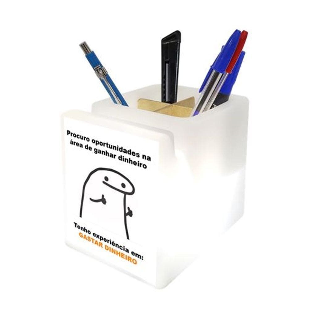 Organizador de Mesa Iluminado Gastar Dinheiro