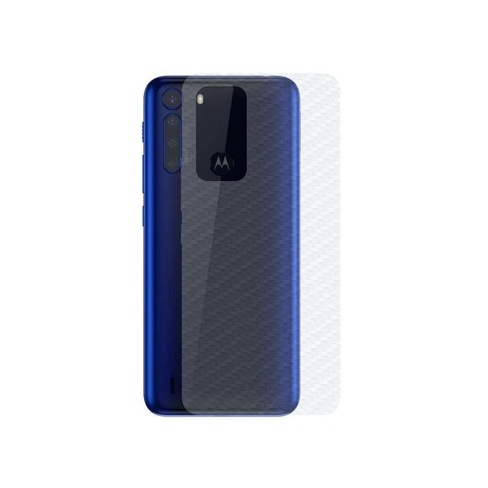 Película Motorola Moto One Fusion- Traseira Fibra De Carbono
