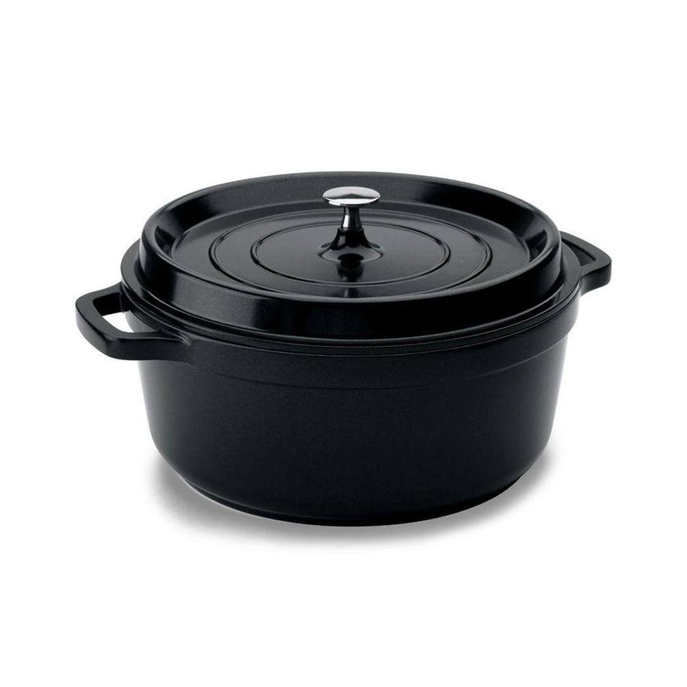 Caçarola Hercules Cerâmica Indução Preta 4,3L 25,4x11cm