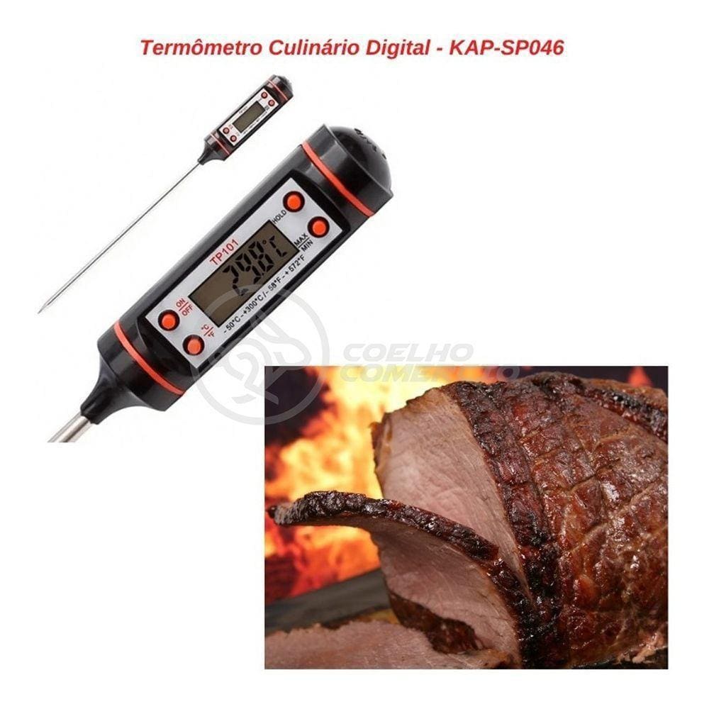 Termômetro Culinário Cozinha Digital -50ºc A +300ºc