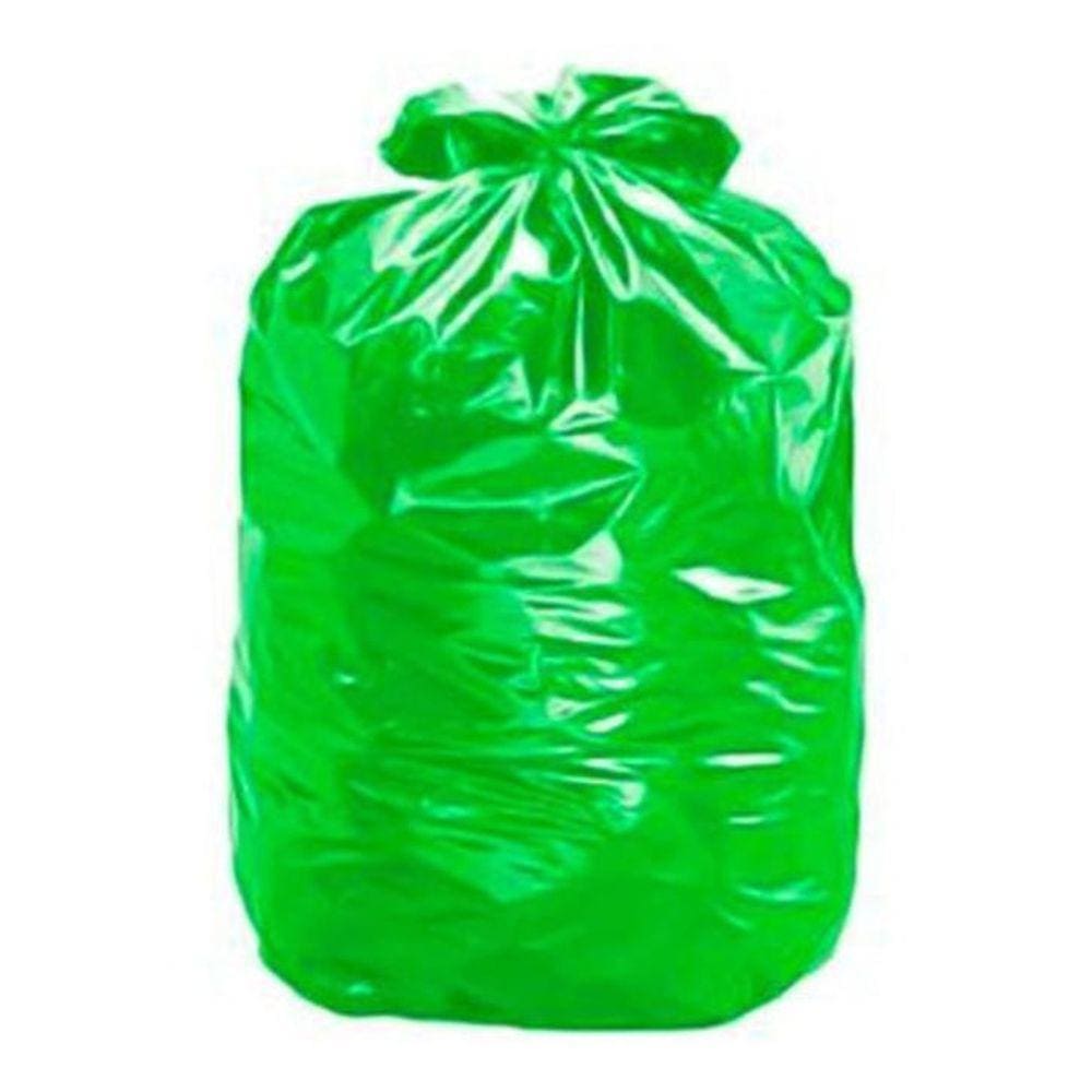 Saco Para Lixo Verde 75X90X004 100L Com 100 Unidades -Plasti