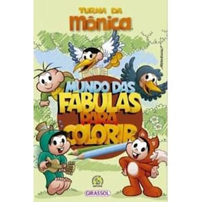 Livro Turma Da Mônica Mundo Das Fábulas Para Colorir