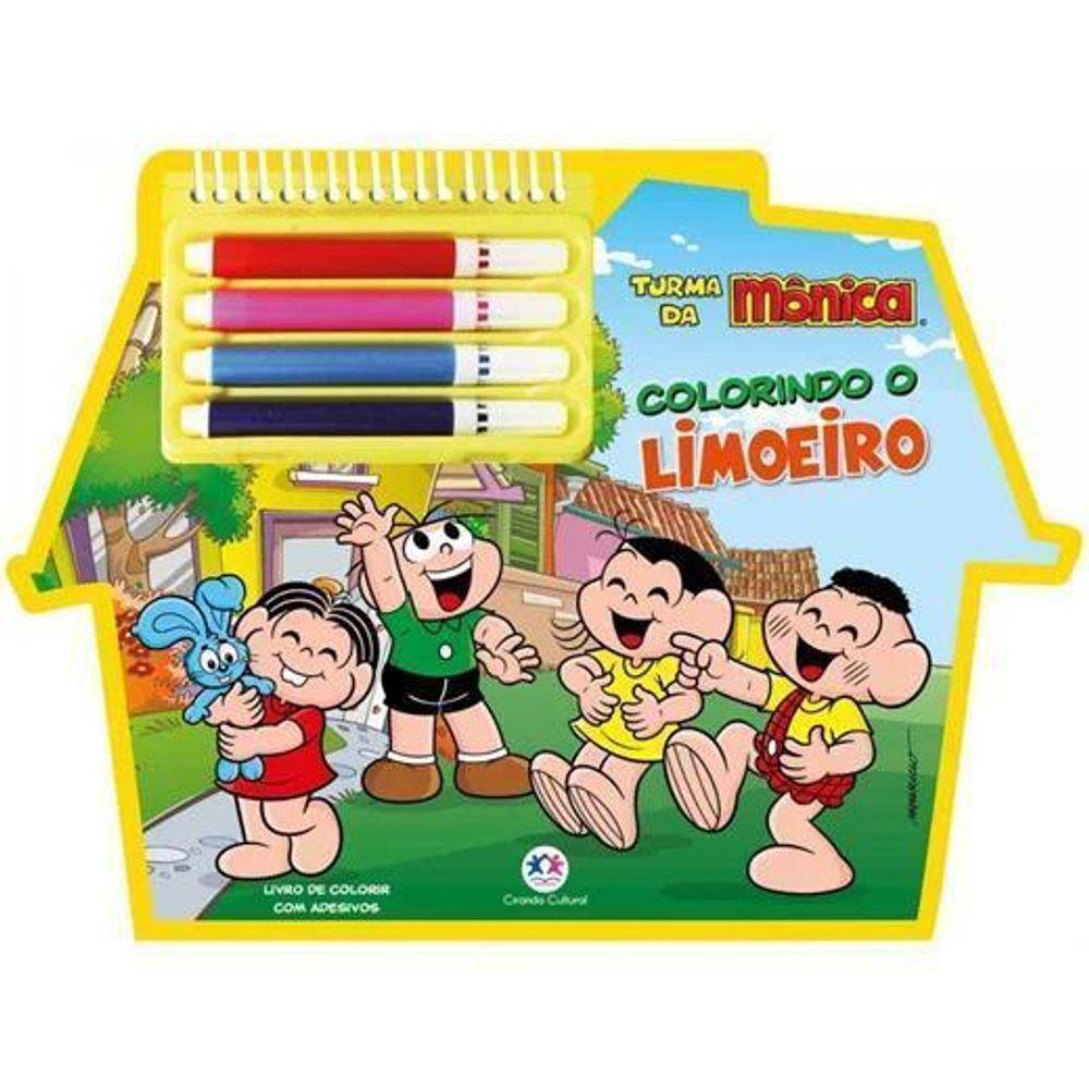 Livro Turma Da Mônica Colorindo O Limoeiro