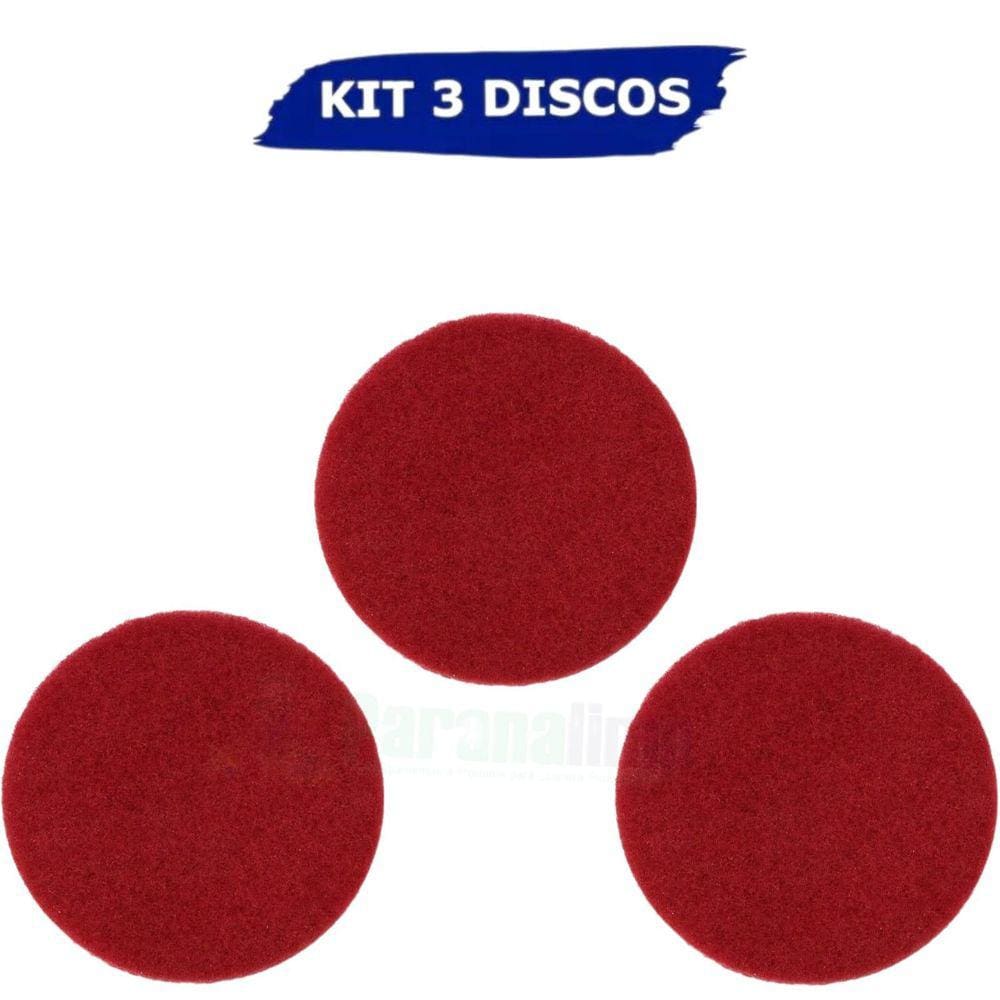3 Disco Limpeza Verde 410Mm Enceradeira Scotch-Brite 3M