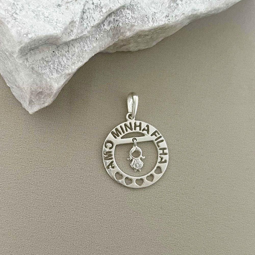 Pingente Circular Vazado Filhos