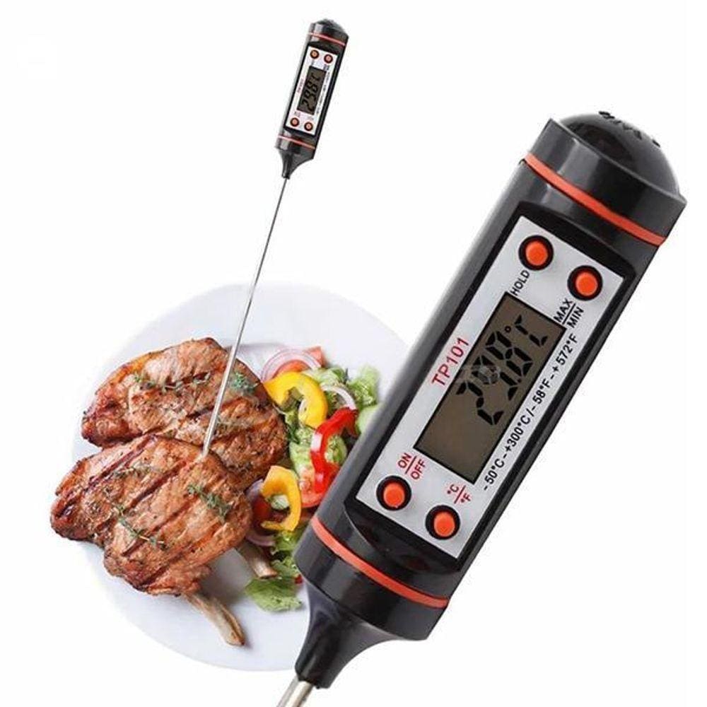 Termômetro Culinário Cozinha Digital Mede -50ºc A +300ºc