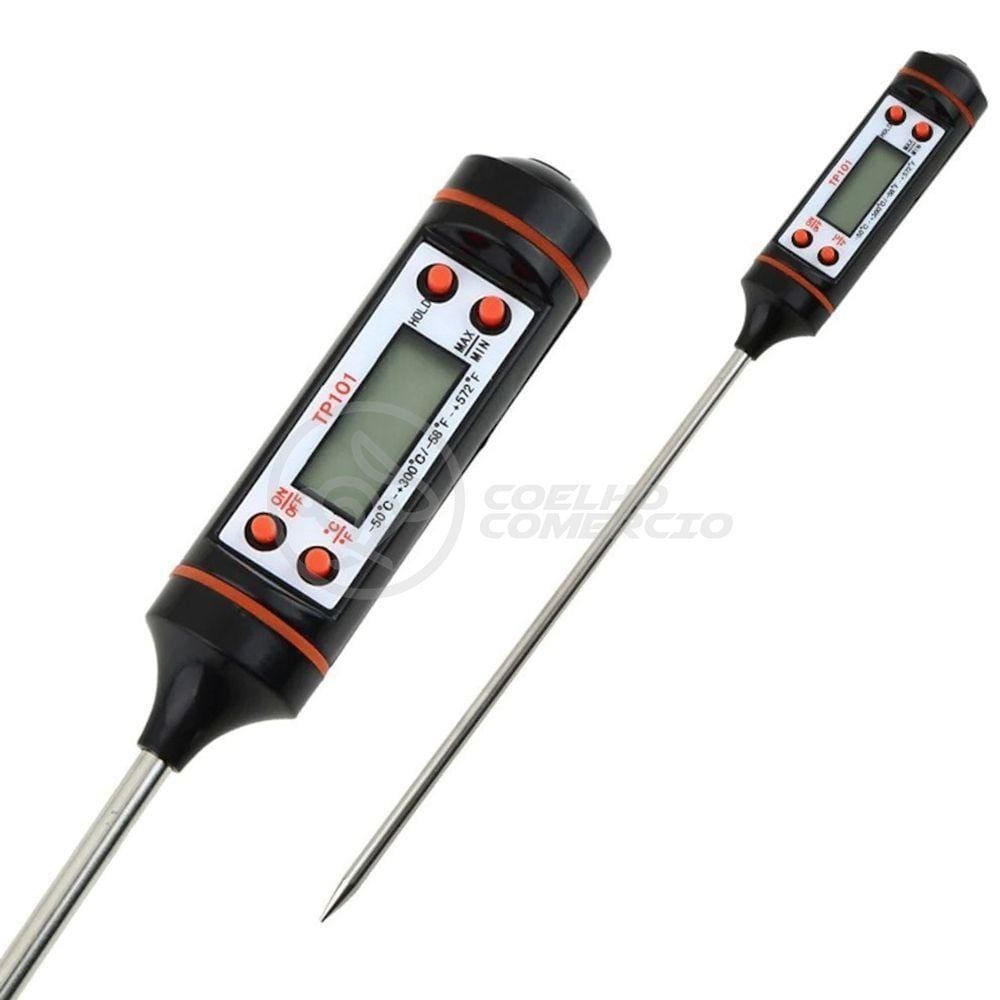 Termômetro Culinário Cozinha Digital Mede -50ºc A +300ºc