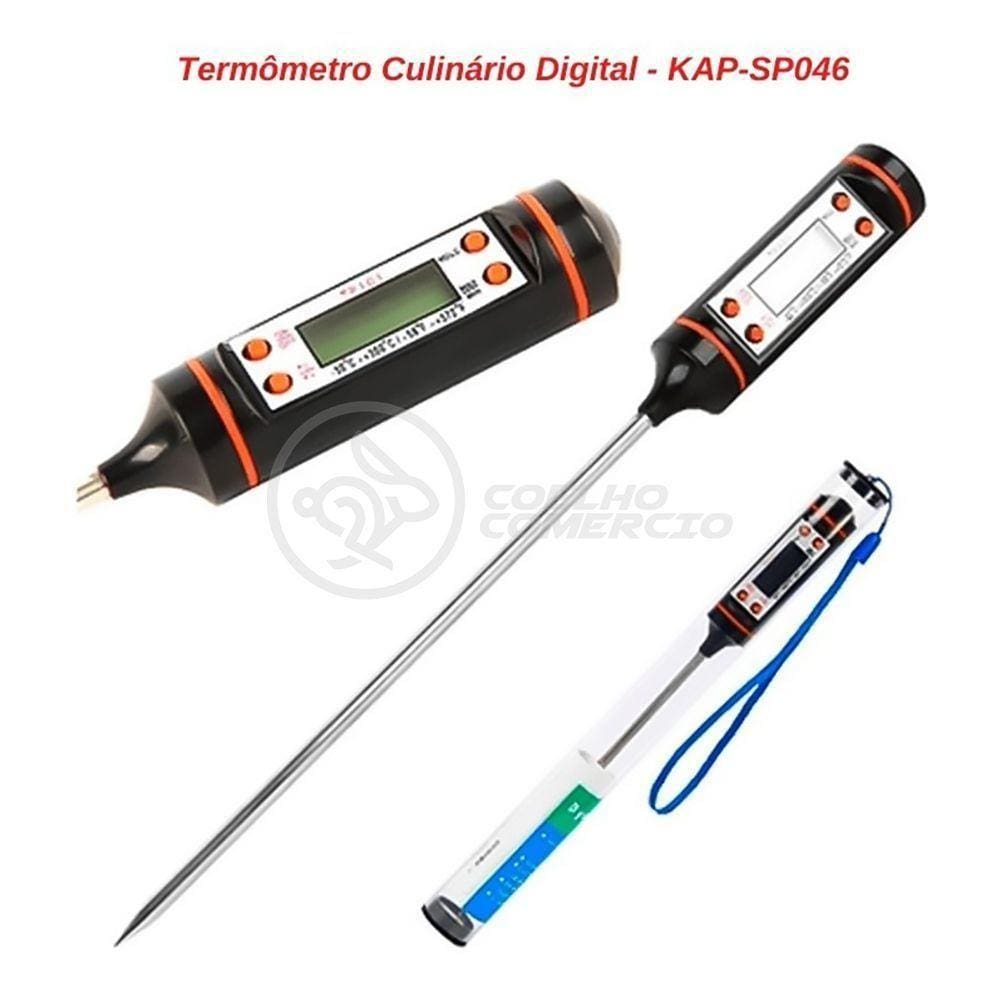 Termômetro Culinário Cozinha Digital Mede -50ºc A +300ºc