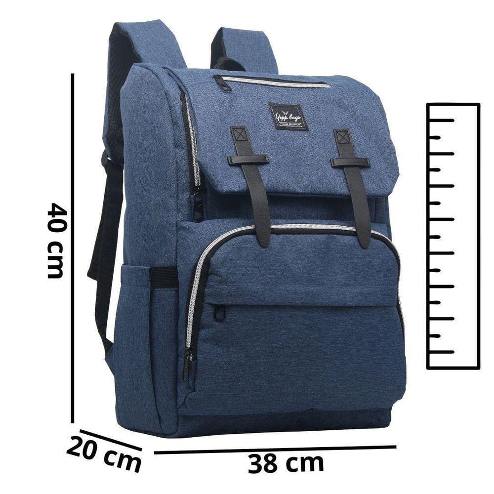 Mochila Maternidade Impermeável Azul Bebê
