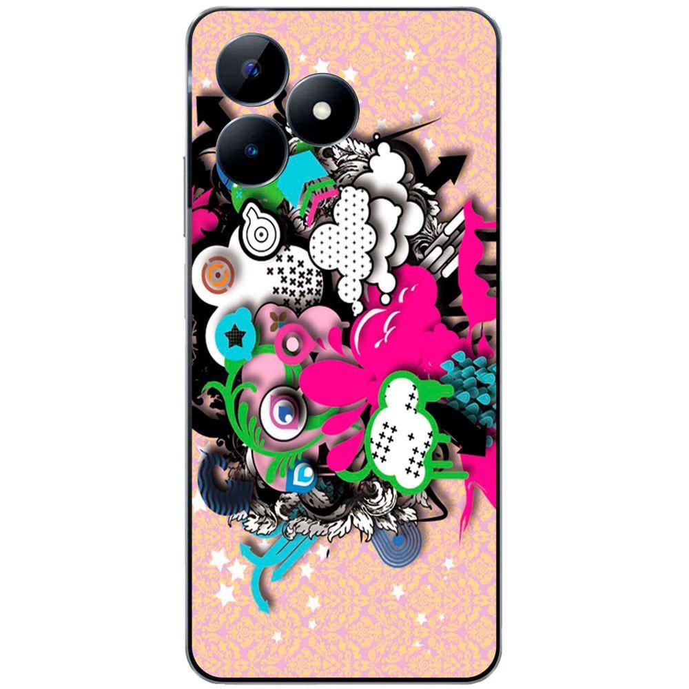 Capa Adesivo Skin104 Verso Para Realme C51 (2023)