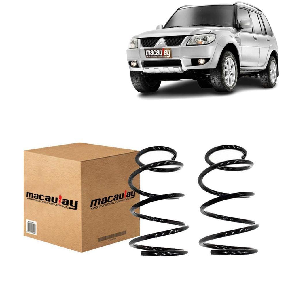 Par De Molas Reforçadas Blindadas Traseiras - Pajero Tr4