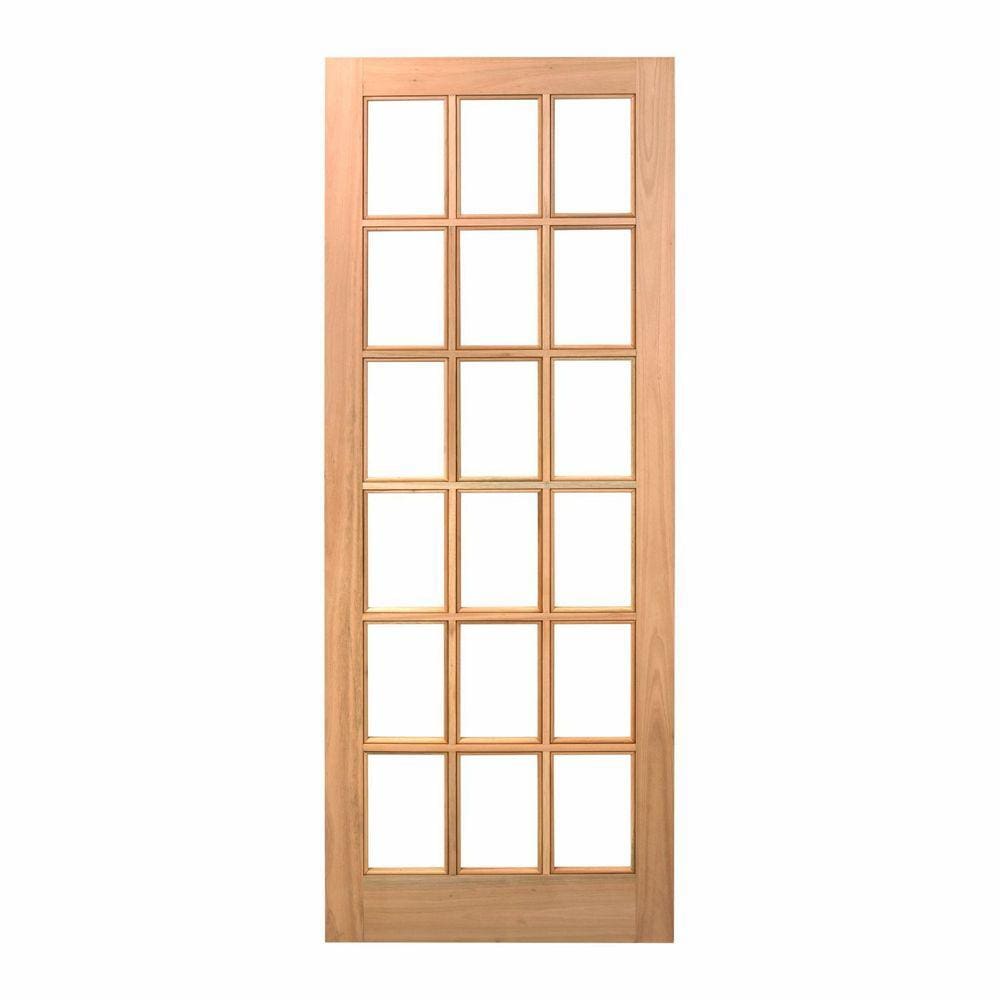 Folha de Porta Maciça 210x72cm Eucalipto Pm14 Estilo Cruzeiro Portas Nude