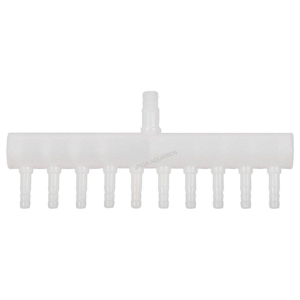 Divisor Ar Plástico 10 Saídas Compressor Bolhas Aerador Lago