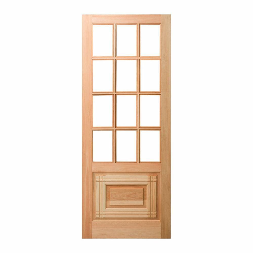 Folha de Porta Maciça 210x62cm Eucalipto Pm11 Oriental Cruzeiro Portas Nude