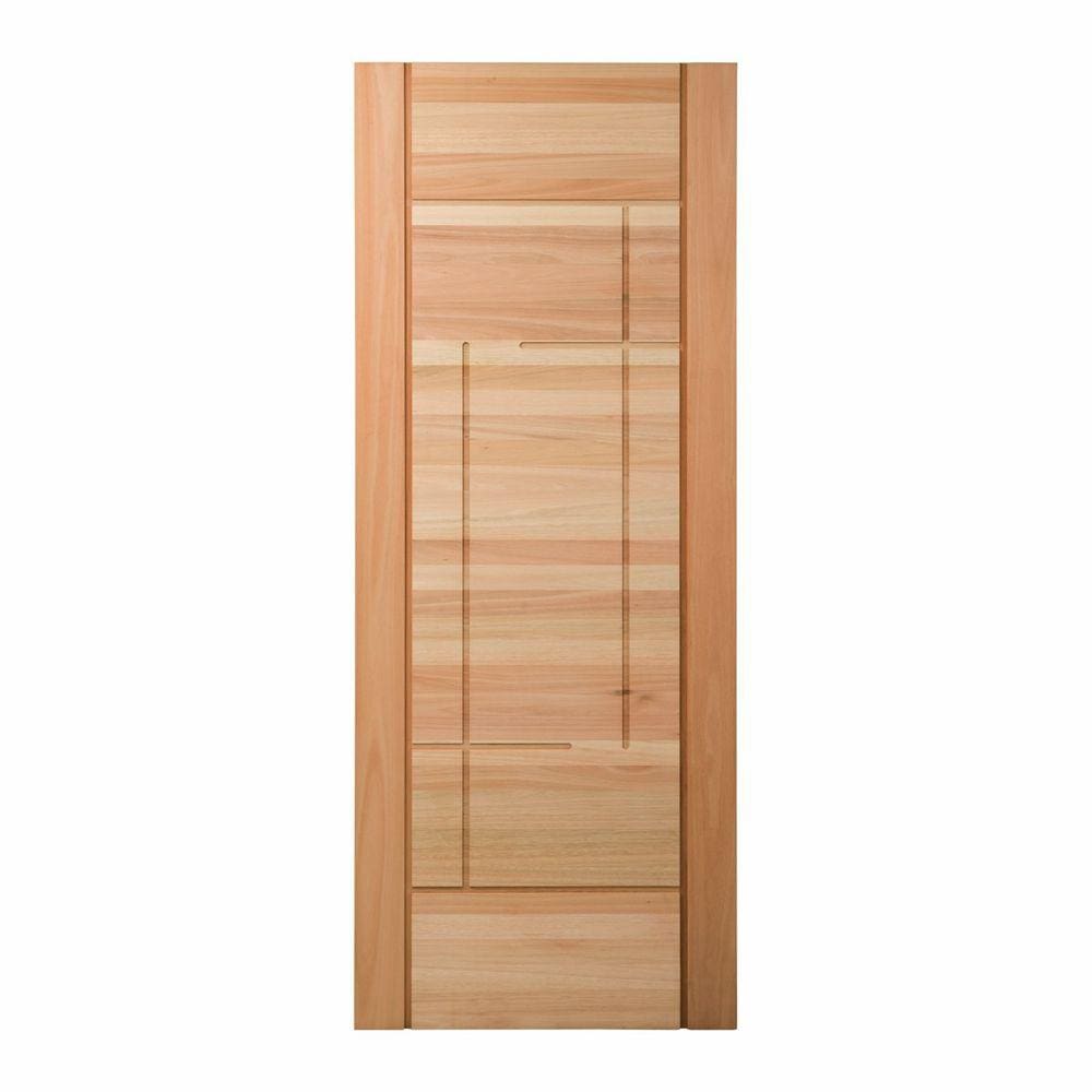 Folha de Porta Maciça 210x62cm Eucalipto Pm92 Moderne Cruzeiro Portas Nude
