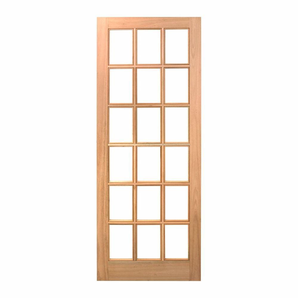 Folha de Porta Maciça 210x62cm Eucalipto Pm14 Estilo Cruzeiro Portas Nude