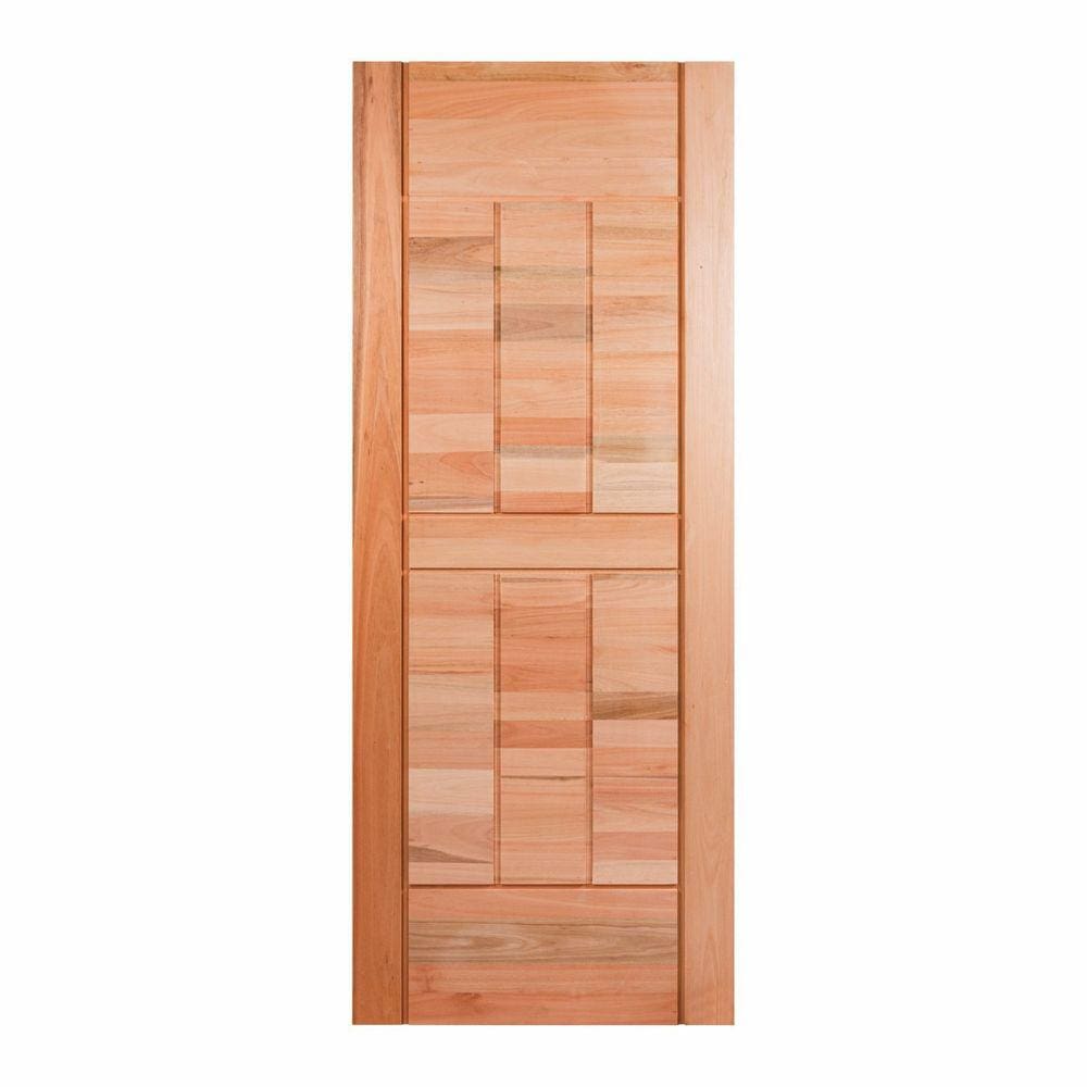 Folha de Porta Maciça 210x72cm Eucalipto Pm96 Cruzeiro Portas Nude