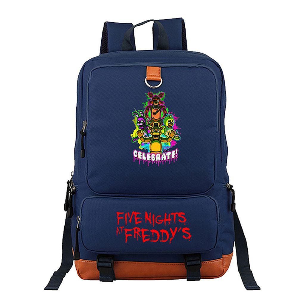 Cinco noites na mochila casual Freddys para meninos-azul