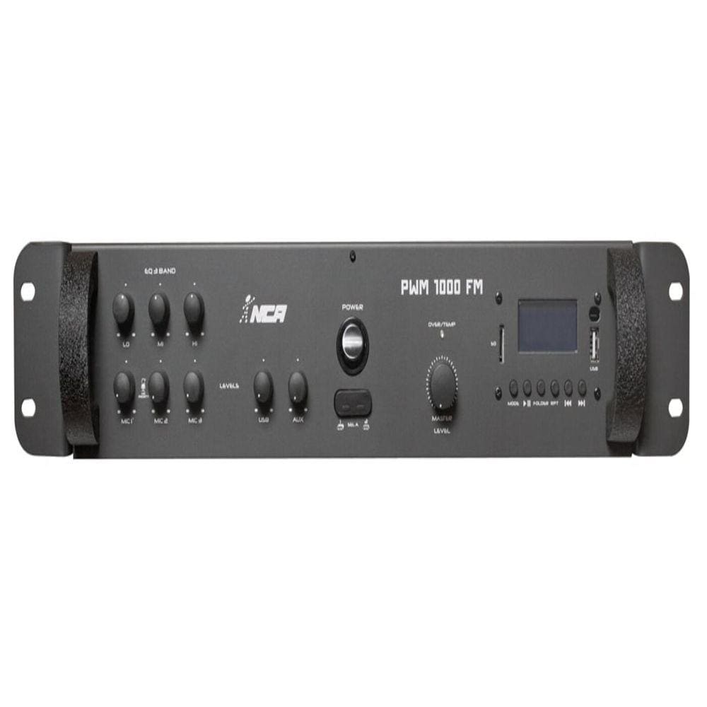 Mixer Amplificado Nca 250W Rms  4 Ohms Com Fm - Pwm1000Fm