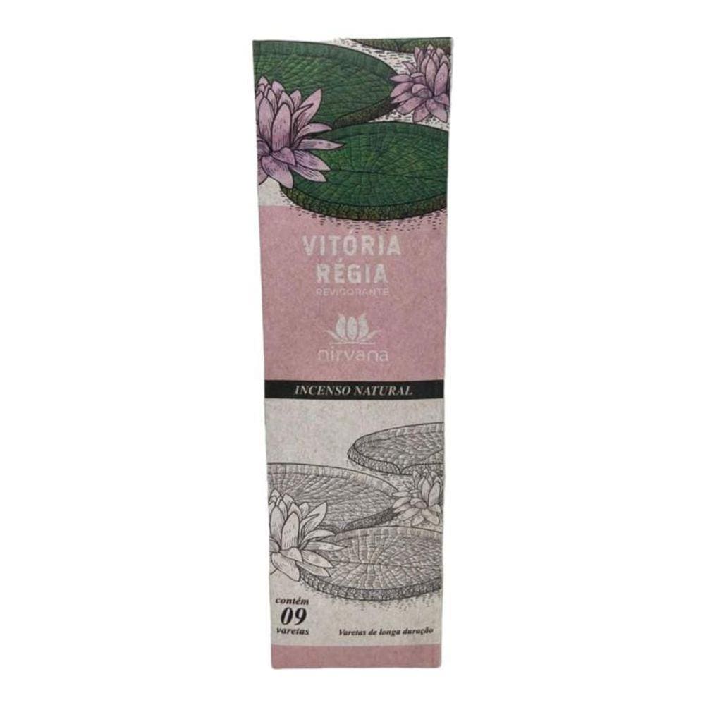 Incenso Nirvana Natural Vitória Régia Caixa Com 9 Varetas