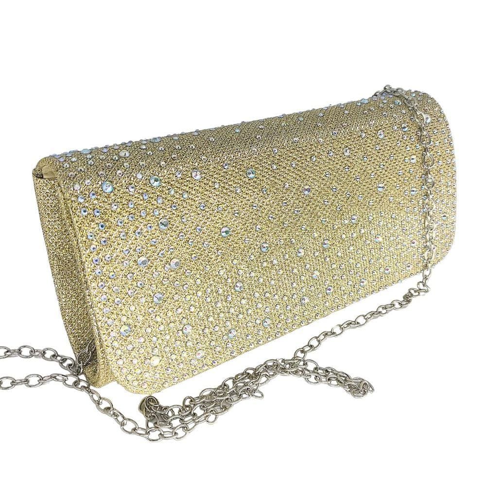 Bolsa clutch brilho festa pedraria carteira de mão madrinha