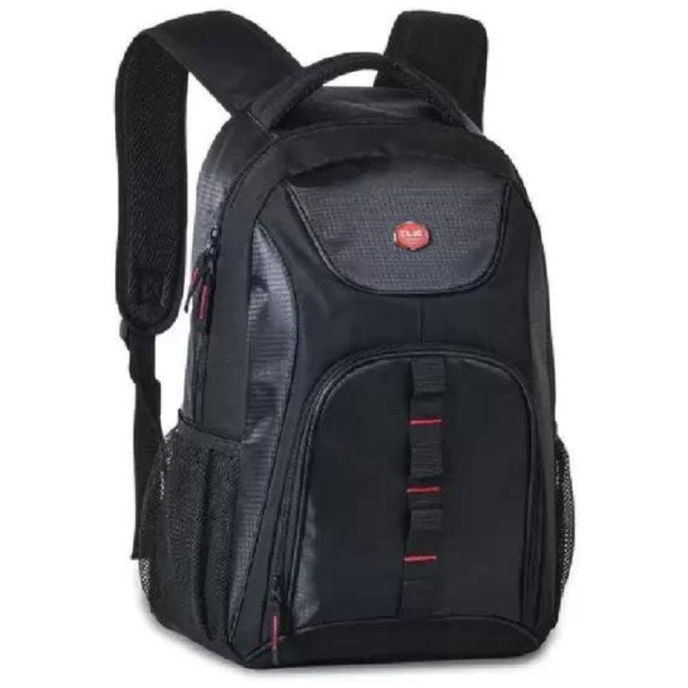 Mochila Notebook Escolar Espaçosa de Costas Clio Preto