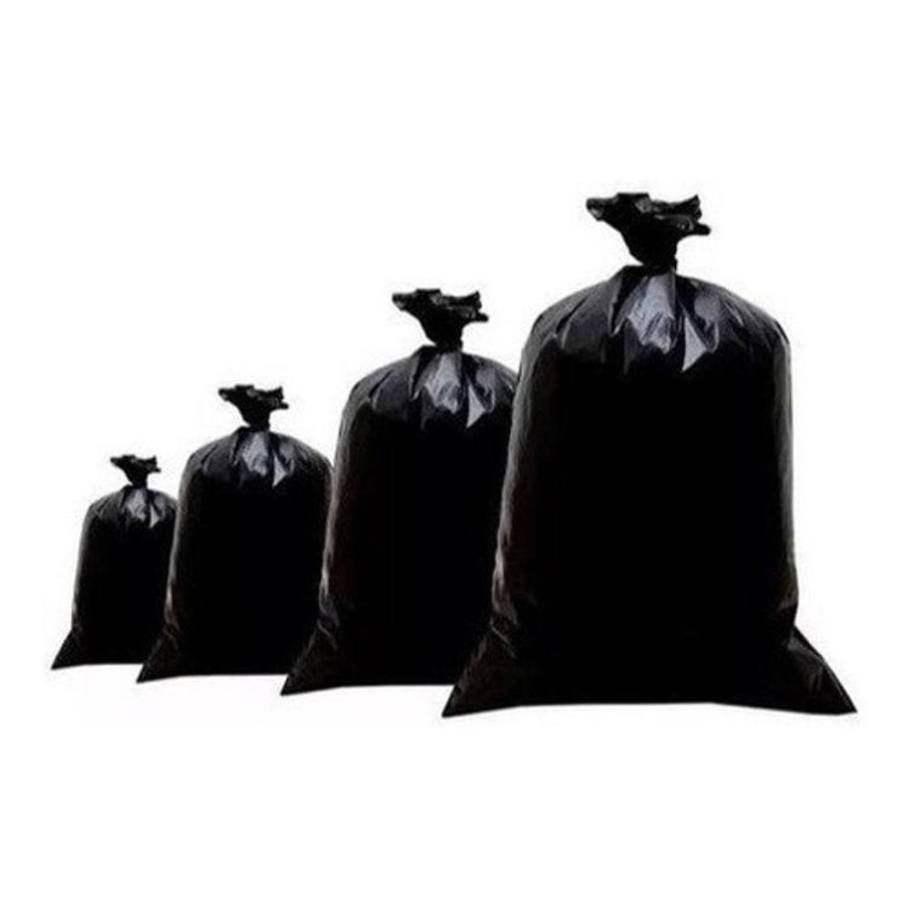 Saco Para Lixo De 80 Litros Grosso Reforçado Pct C/5Kg Preto