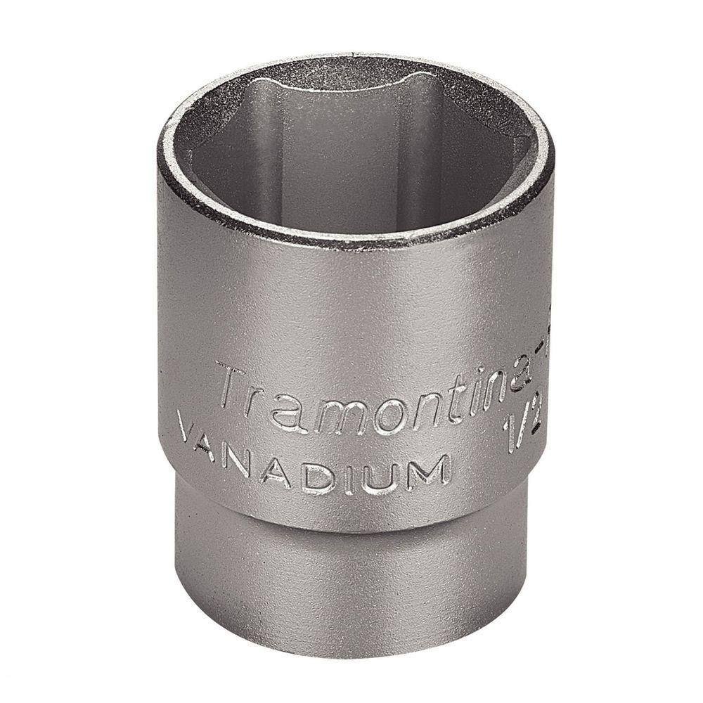 Soquete Sextavado Em Aço Cromo Vanádio 23 Mm - Encaixe 1/2” Tramontina Pro Tramontina