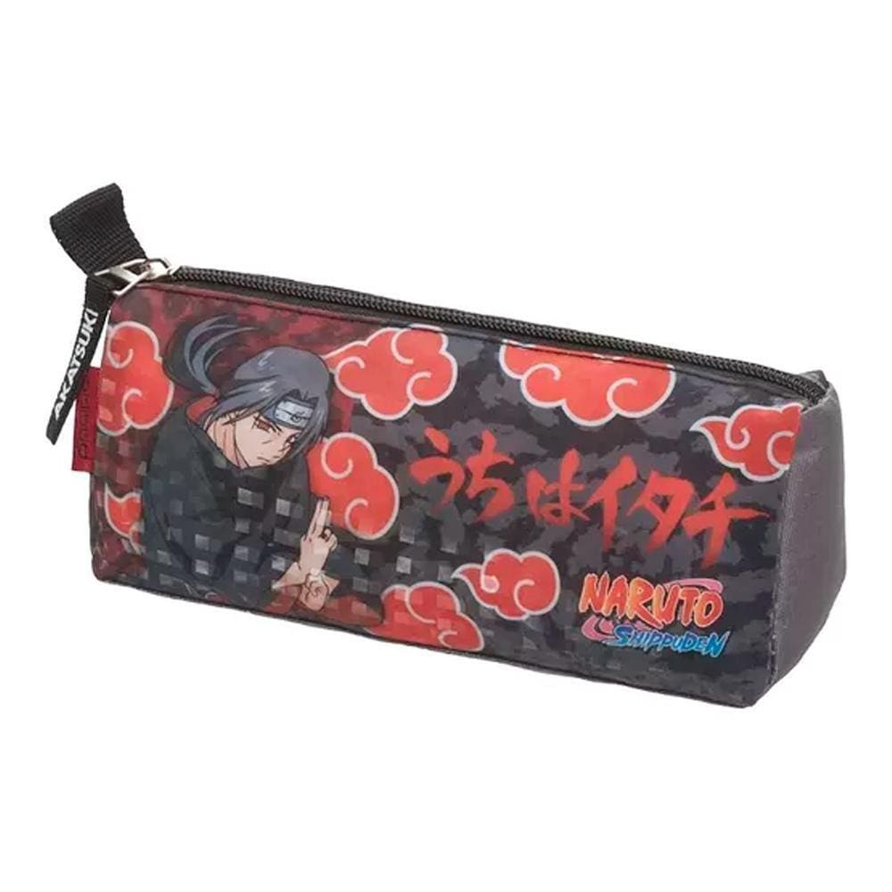 Estojo Naruto Itachi Preto - 20x10x07 cm - Poliéster