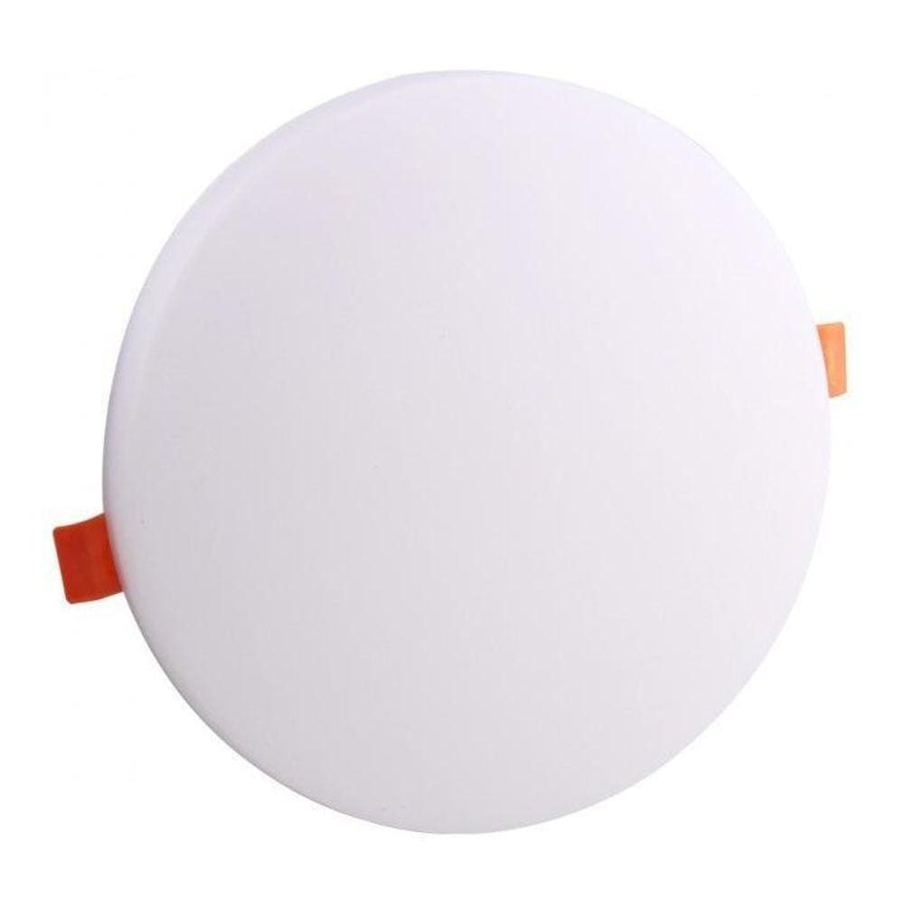 Plafon Embutido Redondo 32W Branco Quente Borda Infinita