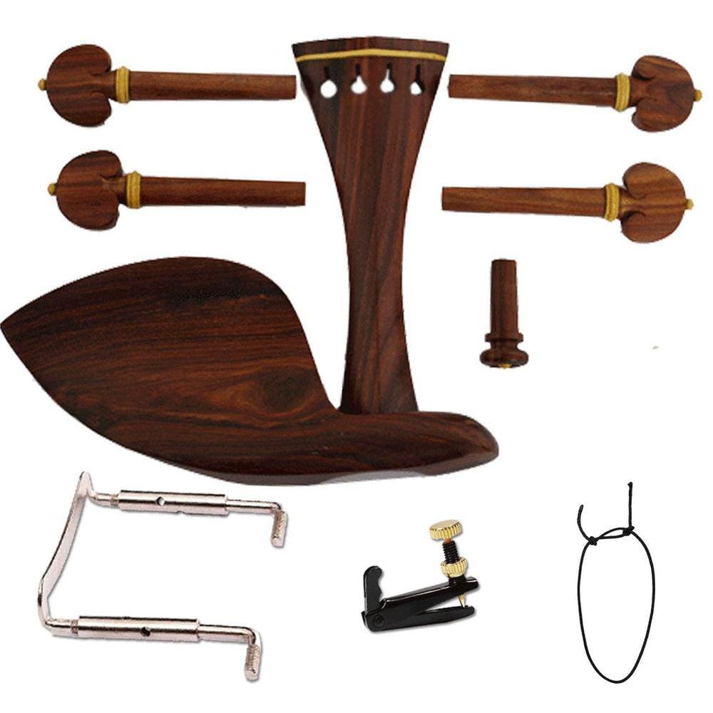 Kit Montagem Violino 4/4 Rosewood - Cravelhas Heart Amarelas