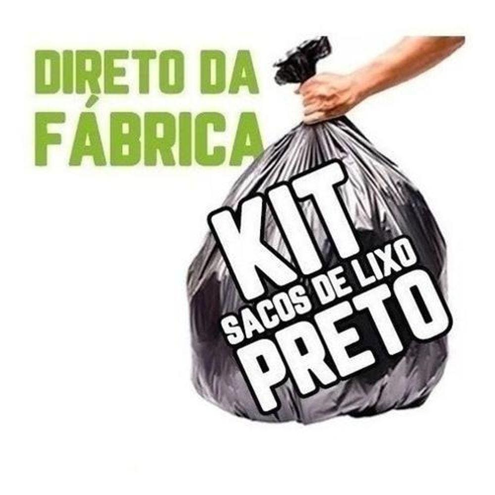 Kit 500 Saco De Lixo 60 Lts Com 100