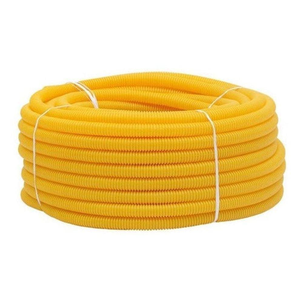 Conduite Corrugado De 5/8 Amarelo 50 Metros - Mangueira
