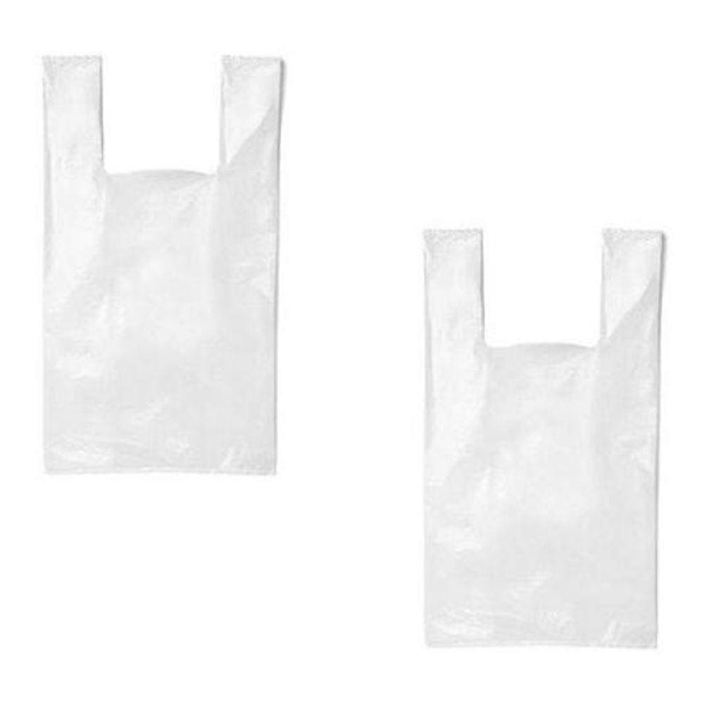 100 Sacolas Plasticas 60X80 Branca Reciclada Kit Oferta