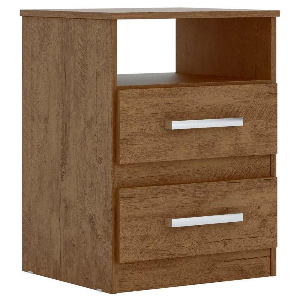 Mesa De Cabeceira Ares Flex M07 Castanho/Avelã/Baunilha