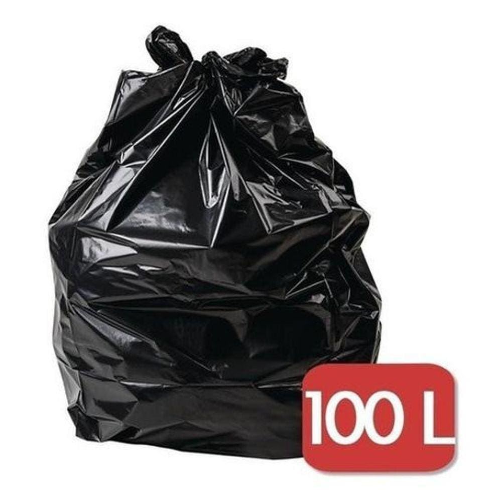 Saco De Lixo Reforçado 100 Litros Preto - 3 Kg -