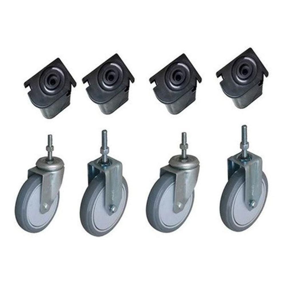 Conjunto Com 4 Rodízios 5`` Com 4 Sapatas Para Caixa 370L