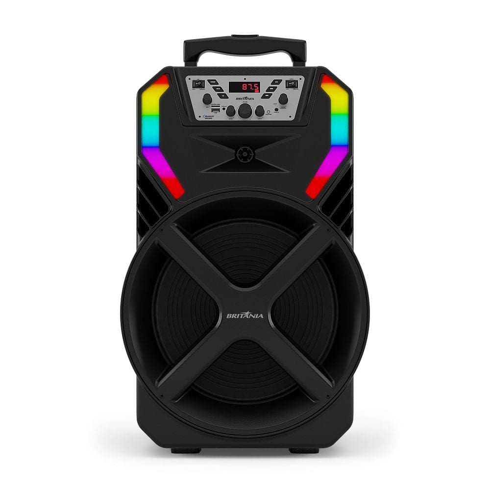Caixa Acústica Britânia Flash Light Woofer 12 Preta BCX12100 – Bivolt