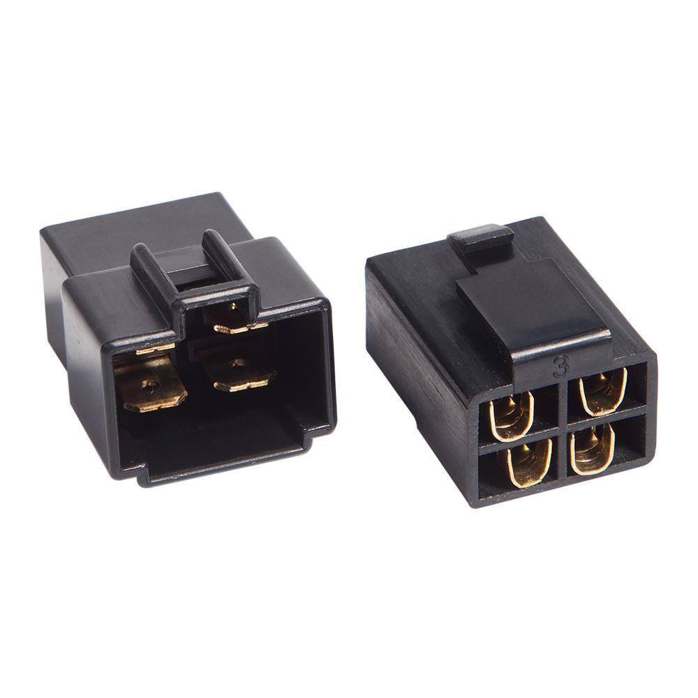 Kit Conector Technoise 4 Vias Com Trava Preto Unidade