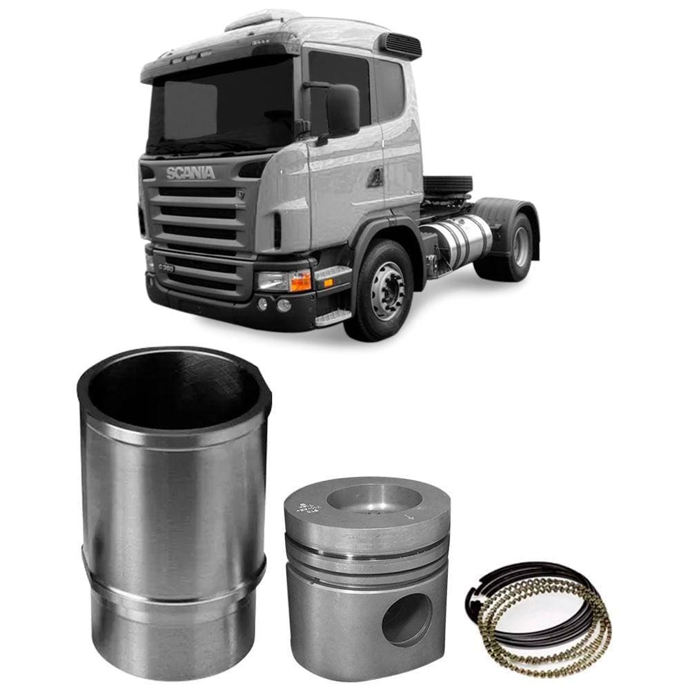 Kit Motor Camisa Pistão Anel Motor Dc11 Metal Leve Std