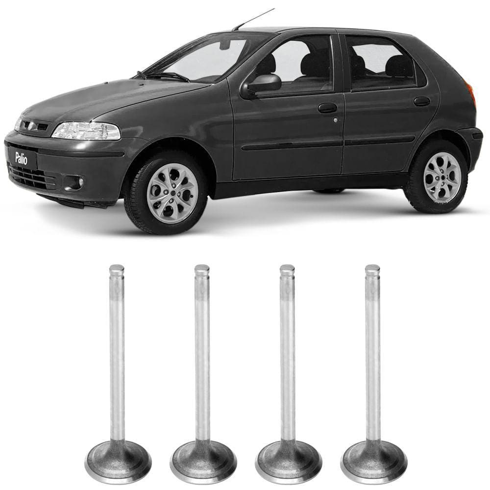 Jogo 4 Válvula Escape Fiat Fire 1.3 16v 2000 A 2007 Gasolina