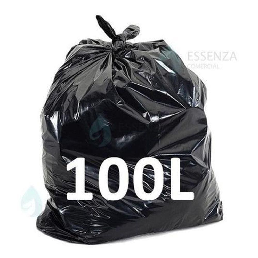 Saco De Lixo 100 Litros 100 Unidades 0,06