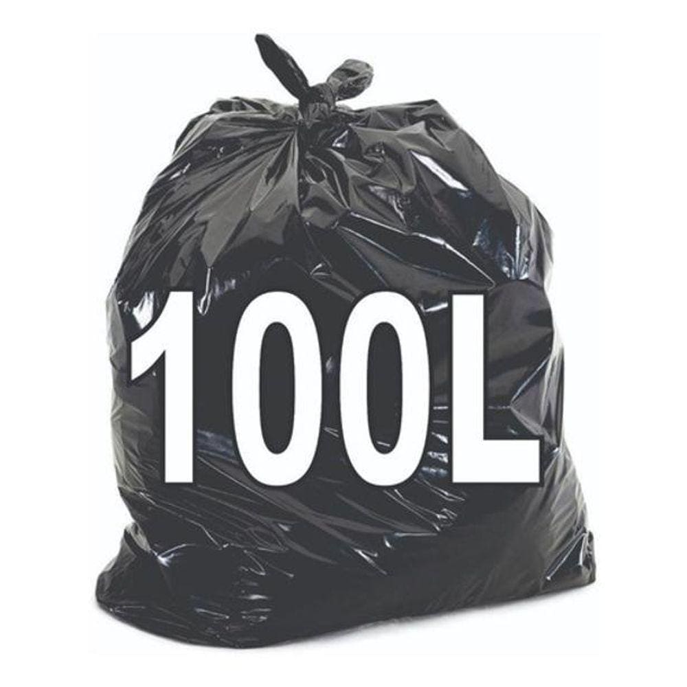 Kit 6 Pacote Saco De Lixo 100 Litros Resistente 100 Unidades