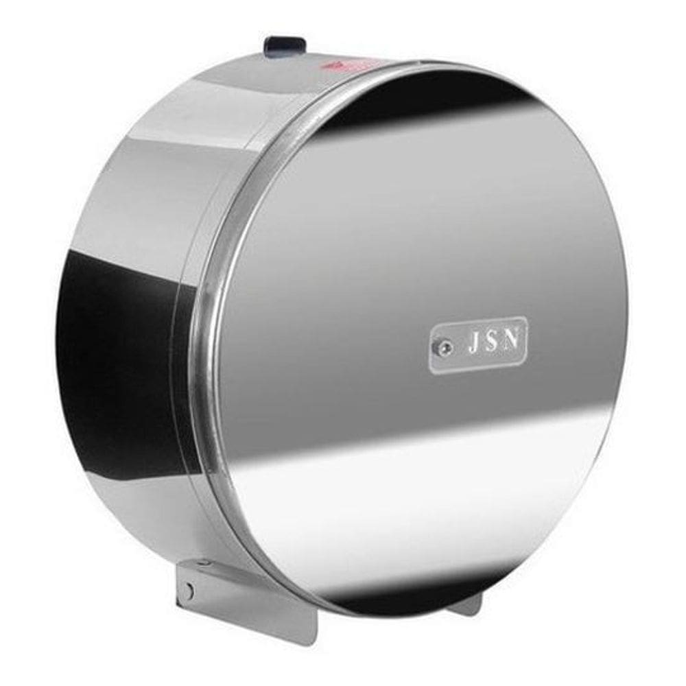 Suporte Rolão Para Papel Higienico De 300 A 400M Em Aço Inox