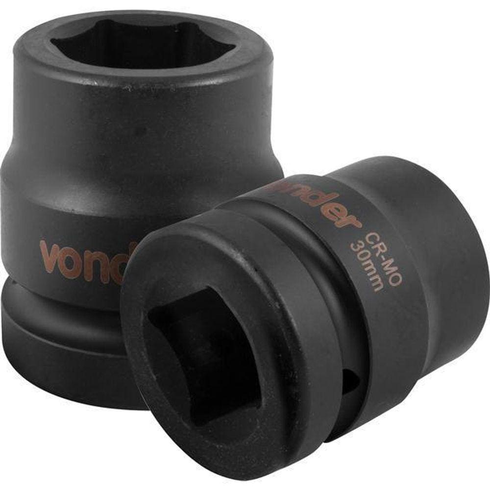 Soquete Sextavado De Impacto Encaix 1 30Mm Aço Cromo Vonder