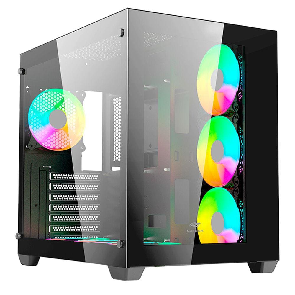 Gabinete Gamer Aquarius MT-G910BK Sem Fonte C3Tech