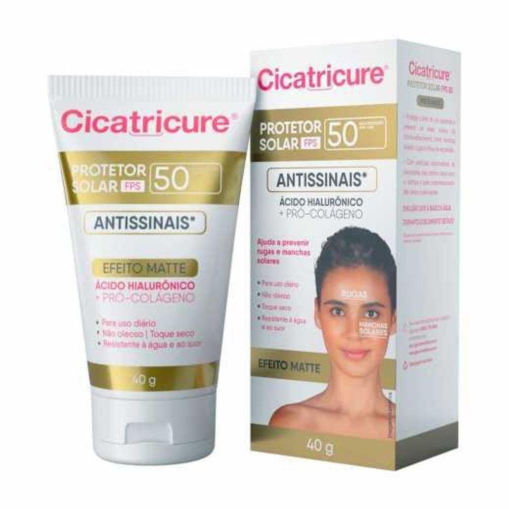 Protetor Solar Fps 50 Cicatricure Antissinais 40g