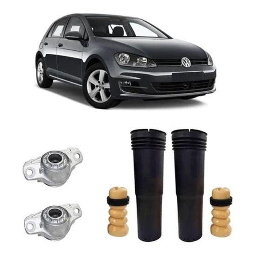 Par Batente Coifa Suspensão Traseira Golf 2014 2015 2016 17