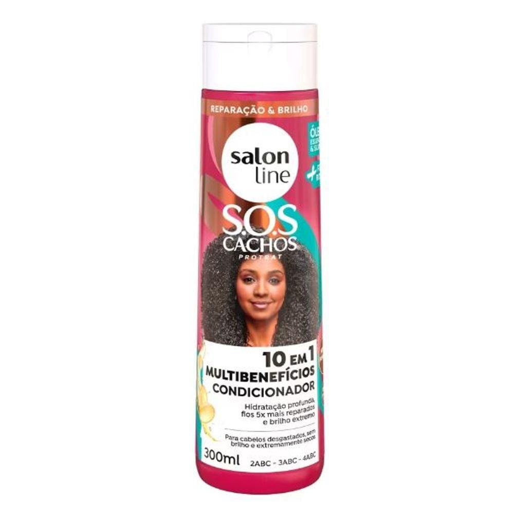 SalonLine Condi. SOS Cachos 10em1 Multibenefícios - 300ml